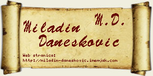 Miladin Danesković vizit kartica